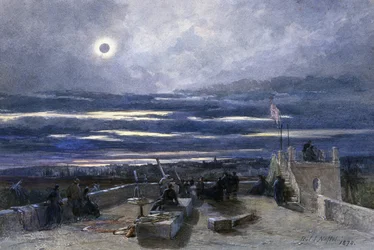 Éclipse totale du soleil, Andalousie, Espagne, 1870
